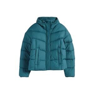 L.L. Bean Teal Green Popham Hooded Puffer Jacket XXS Petite Outerwear Coat